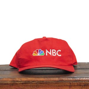Vintage NBC Peacock TV Television Network Shows Sports News Broadcast Network Snapback Trucker Hat Baseball Cap