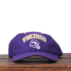 Vintage Y2K Minnesota Vikings Football NFL Strapback Dad Hat Baseball Cap