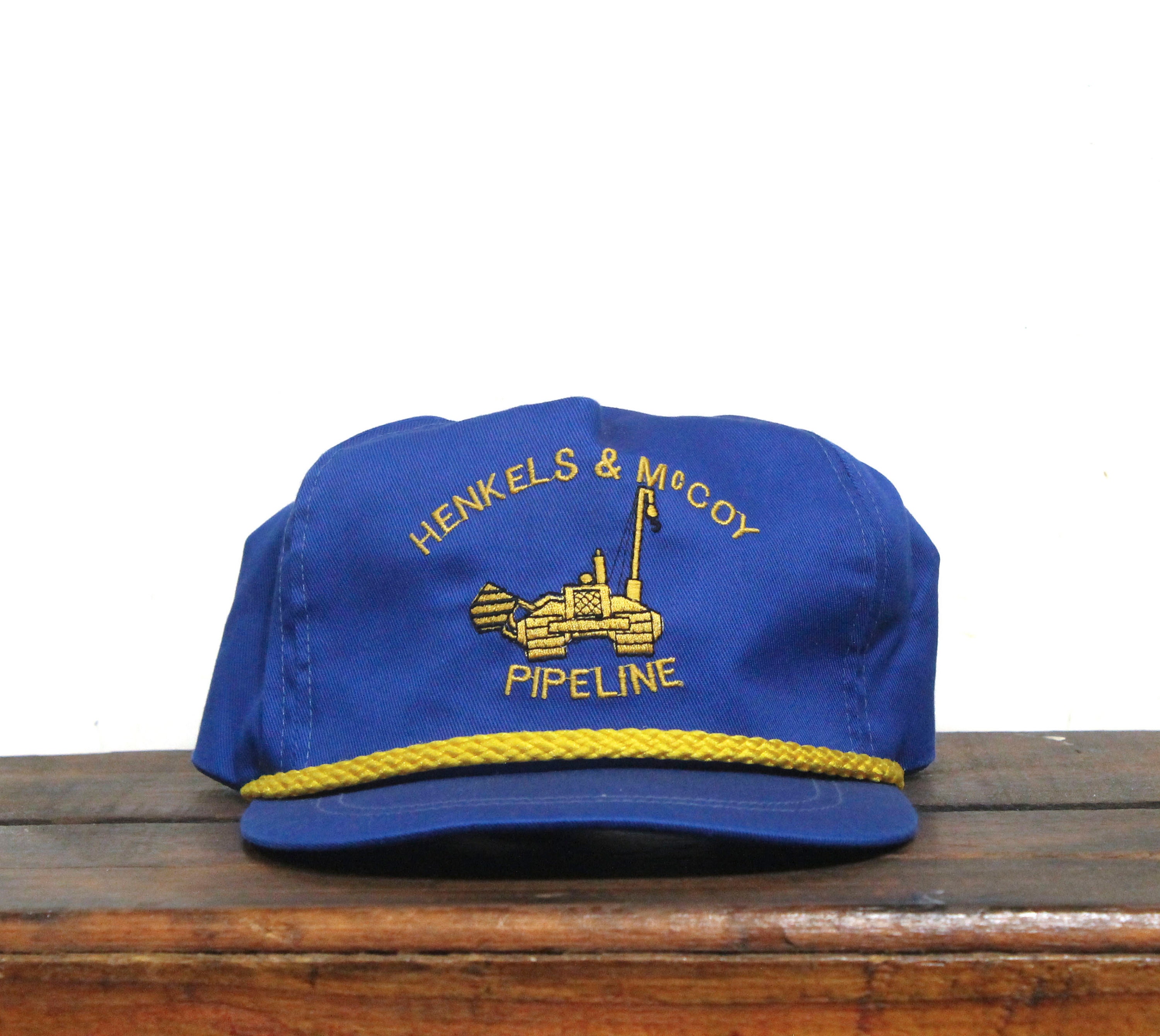 Vintage Trucker Hat Strapback Baseball Henkels Mccoy Pipeline