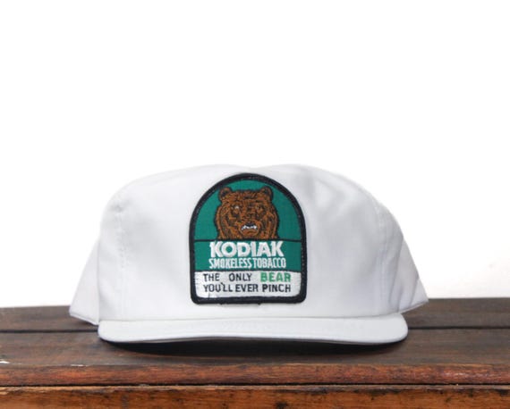 Vintage Kodiak Smokeless Chewing Tobacco the Only Bear You'll Ever Pinch  Snuff Grizzly Bear Trucker Hat Snapback Baseball Cap Made in USA