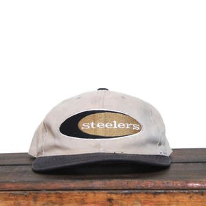 Vintage 90s Pittsburgh Steelers Football NFL Pennsylvania Strapback Hat Baseball Cap