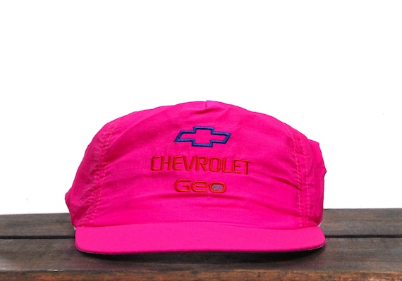 Vintage Neon Hot Pink Chevrolet Geo Chevy Bowtie … - image 1