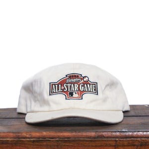 Vintage 2004 Houston All Star Game Minute Maid Park Texas Twins Brand MLB Unstructured Strapback Hat Baseball Cap