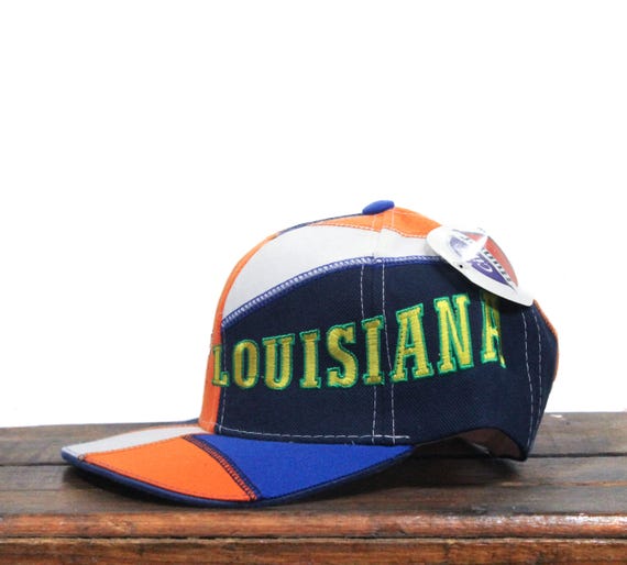 Vintage 90s Patchwork Strapback Hat Baseball Cap … - image 3