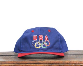 Berretto da baseball con cappello snapback estivo invernale degli anelli olimpici americani delle Olimpiadi degli Stati Uniti vintage degli anni '90