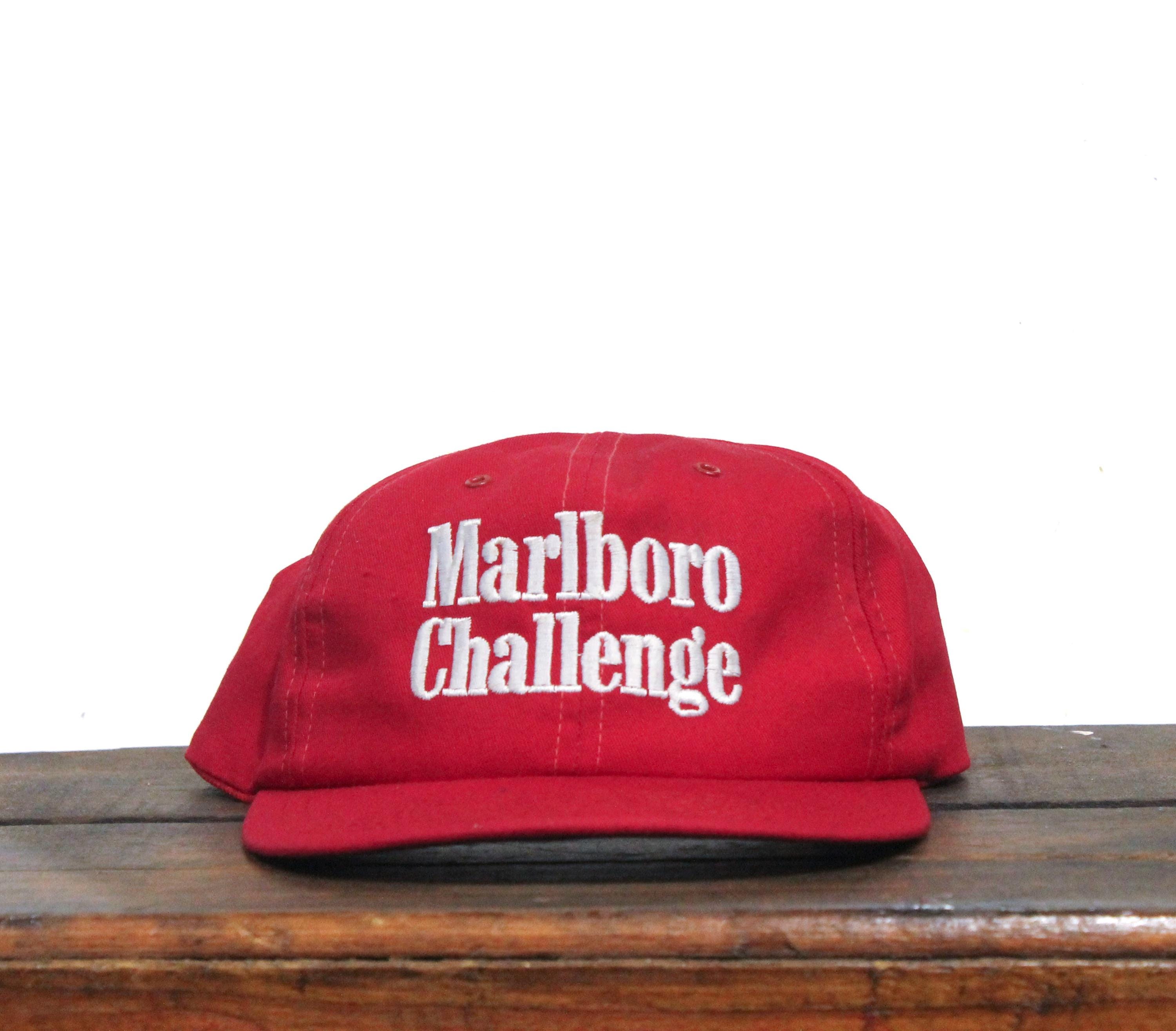 Vintage 90s Red Marlboro Challenge Cigarettes Tobacco Sports