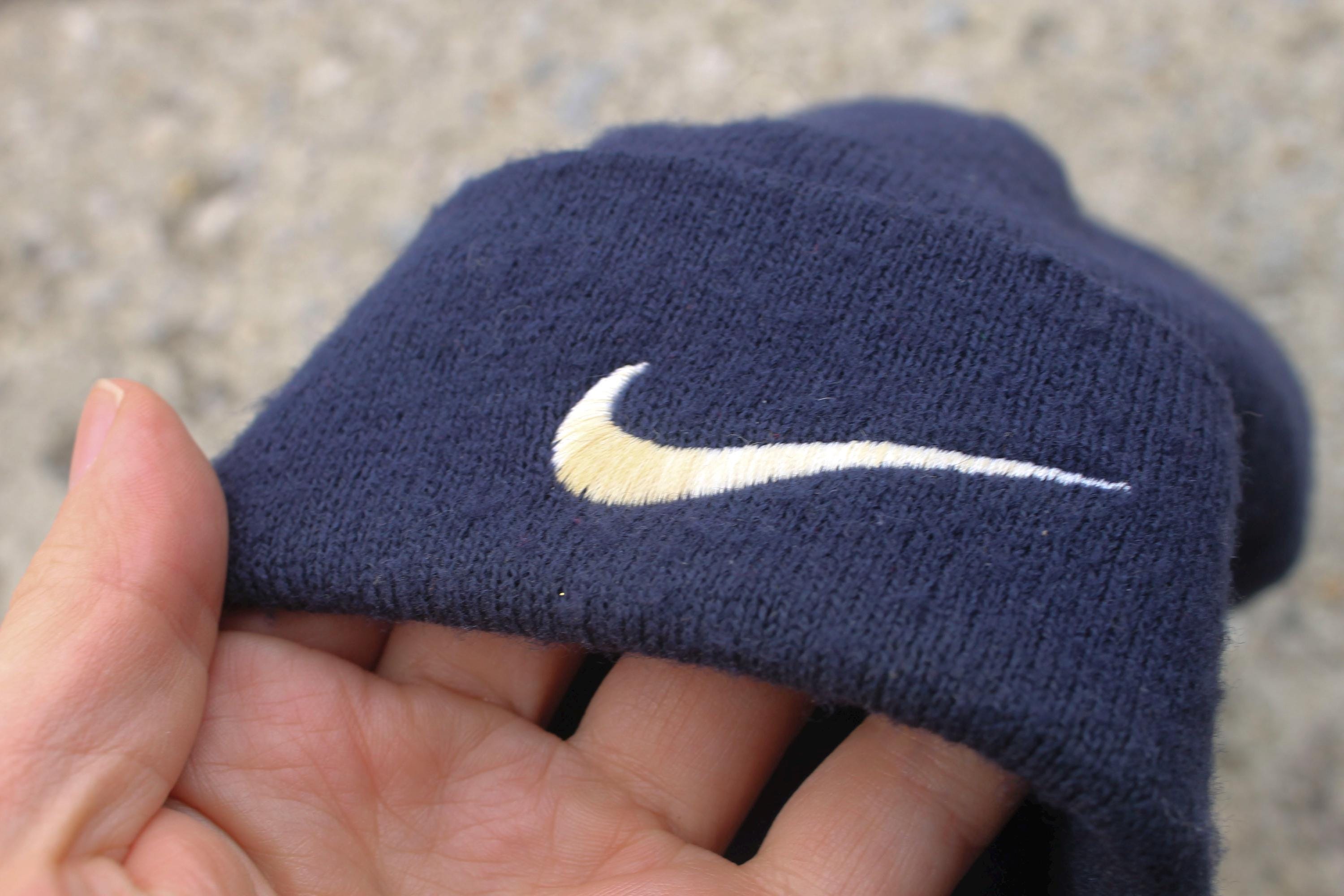 ニ*ニ様 90s Nike navy beanie big swoosh AP6 Vintage Nike Swoosh Baenie Hat Navyblue Colour - Etsy