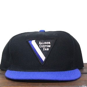 Vintage Trucker Hat Snapback Baseball Cap Allison Custom Fab Fabrication Metal Factory Steel Plant Patch