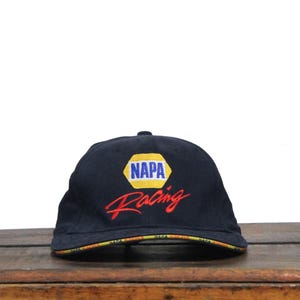 Vintage Napa Racing Auto Parts Store Nascar Racing Mechanic Garage Car Repair Elastic Flexfit Stretch Fit Hat Baseball Cap