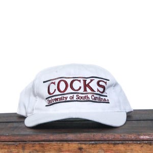 Vintage 90s The Game Bars USC University Of South Carolina Gamecocks Cocks Football NCAA Snapback Hat Baseball Cap