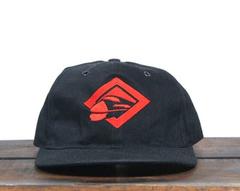 Vintage 90s Deadstock Marlboro Train Adventure Unlimited Gear Cigarettes Tobacco Strapback Hat Baseball Cap