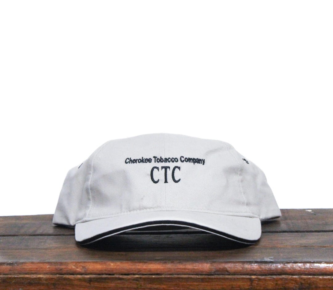 Vintage CTC Cherokee Tobacco Co Cigarettes Loose Pipe Chew Snuff Low  Profile Minimal Strapback Hat Baseball Cap