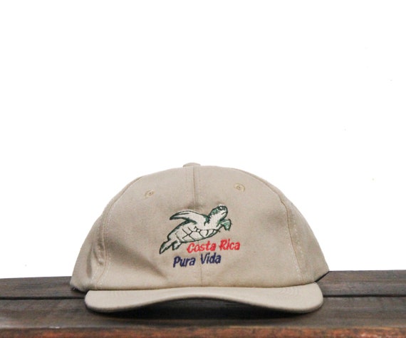 Costa Rica Hat Adjustable Baseball Cap Tan Flag H006