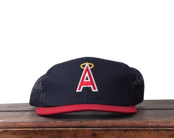 Vintage 80er Jahre Anaheim California Los Angeles California MLB Snapback Trucker Hut Baseball Cap