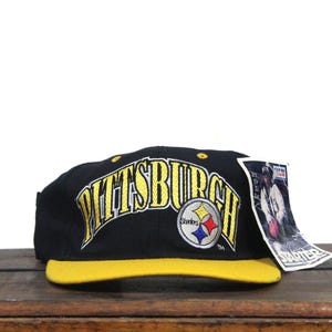 Vintage 90s Deadstock Starter Arch Pittsburgh Steelers Football NFL Pennsylvania Wool Snapback Hat Baseball Cap