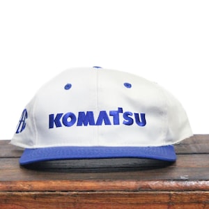 Vintage Komatsu Diesel Excavators Construction Machinery Heavy Equipment TEC Tractor Equipment Co Dealer Trucker Hat Snapback Baseball Cap