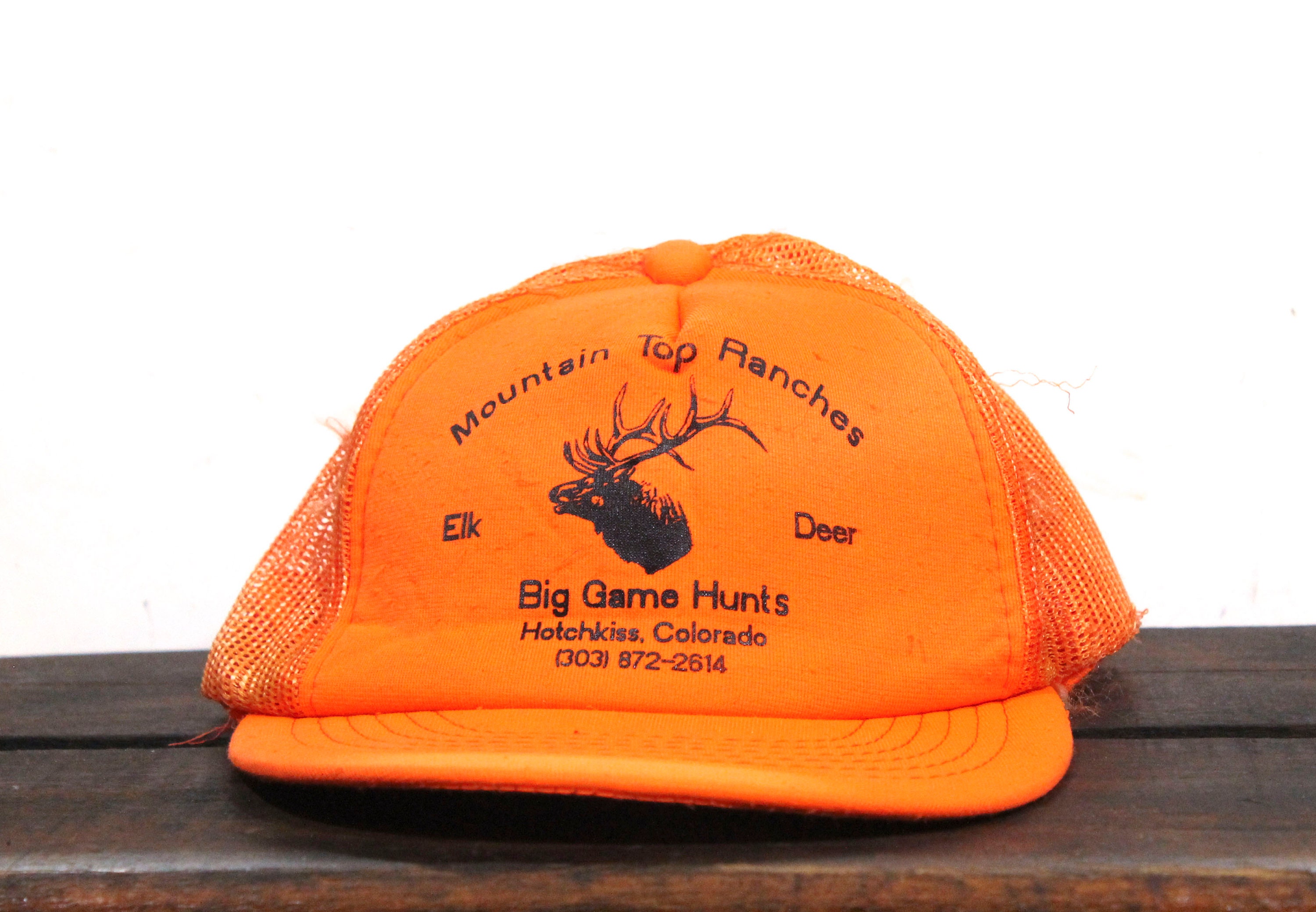 Vintage Distressed Blaze Hunter Orange Trucker Hat Snapback Etsy España