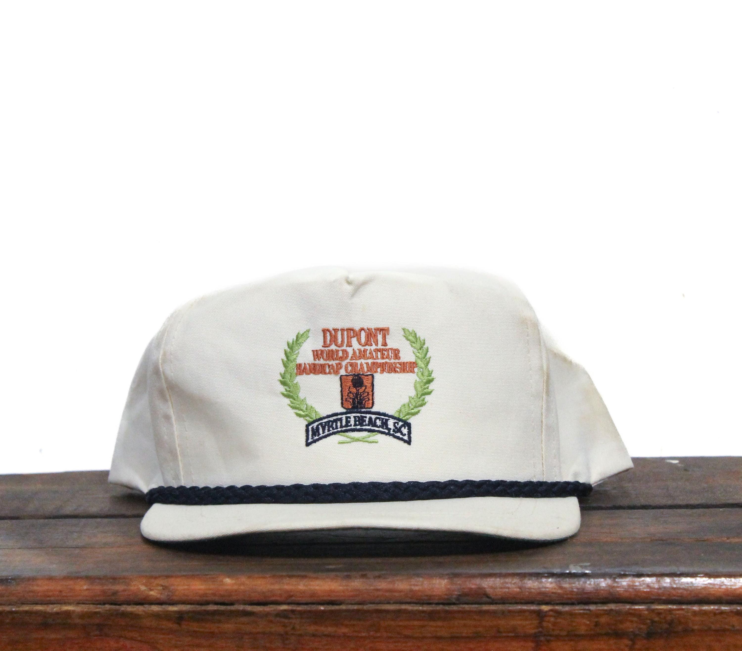 Vintage Strapback Trucker Hat Baseball Cap Dupont World 