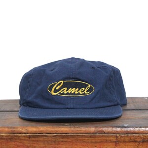 Vintage 90s Camel Cigarettes Tobacco Smoking Mac Demarco Style Unstructured Hat Strapback Baseball Cap image 1