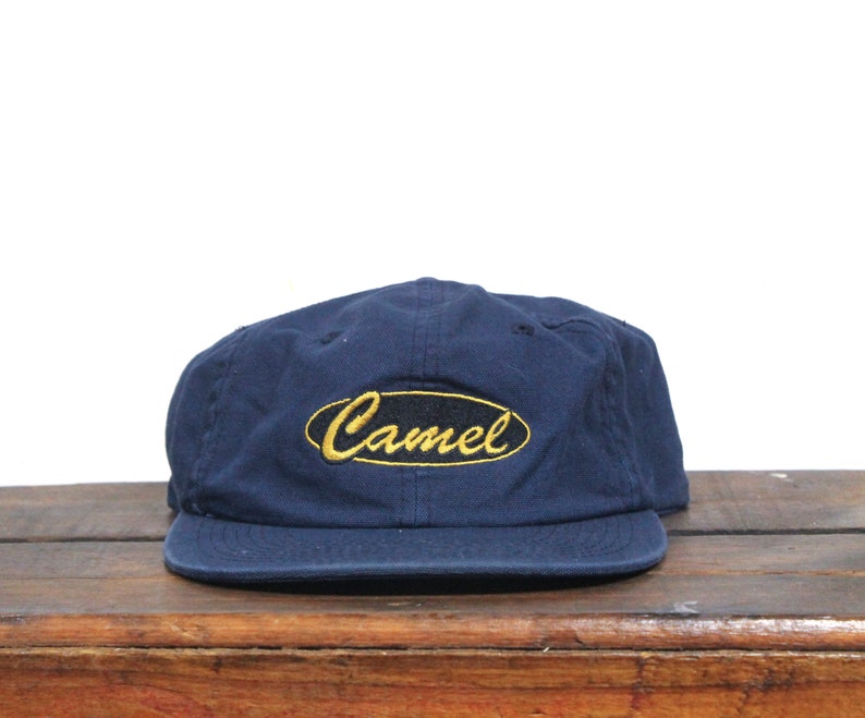 Vintage 90s Camel Cigarettes Tobacco Smoking Mac Demarco Style Unstructured Hat Strapback Baseball Cap image 1