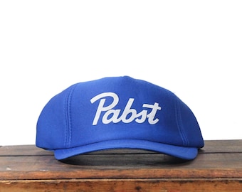 Vintage Pabst Hat 90s PBR Snapback Cap Pabst Blue Ribbon Beer