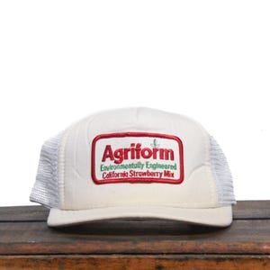 Vintage Trucker Hat Snapback Baseball Cap Agriform Engineered California Strawberry Mix Fertilizer Farm Agriculture Chemicals Patch