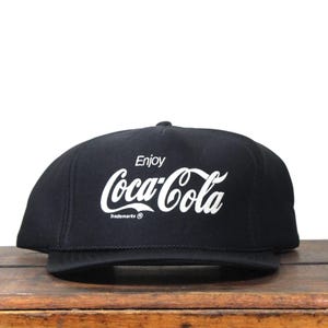 Vintage 80s Coca Cola Coke Classic Soft Drink Logo Soda Pop Snapback Trucker Hat Baseball Cap