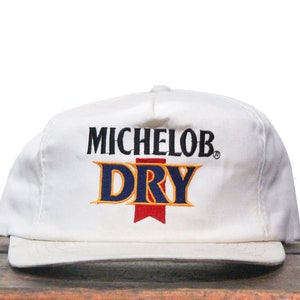 Vintage Trucker Hat Snapback Baseball Cap Michelob Dry Beer Anheuser Busch Drinking Alcohol Made In USA