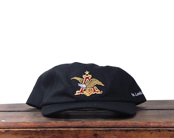 Vintage Anheuser Busch St Louis Brewery Hat Budweiser Beer Unstructured Strapback Hat Baseball Cap