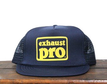 Vintage Trucker Hat Snapback Gorra de béisbol Escape Pro Muffler Repair Car Parts Mechanic Garage