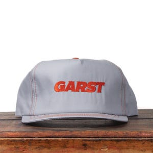 Garst Seeds Hat Vintage Style Mesh Trucker Cap Snapback Agriculture Farm Patch Vintage GARST SEED Mesh Snapback Trucker Cap Hat Patch K  main image 3