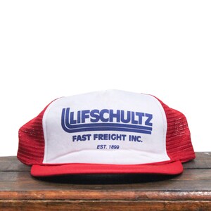 Vintage Trucker Hat Snapback Baseballmütze Lifschultz Fast Freight Trucking Versand Hauling Transport Co