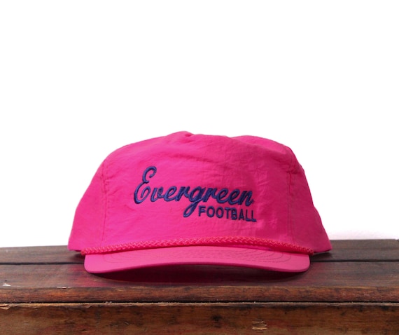 Vintage Hot Pink Evergreen High School Football Team Sports  display picture 1