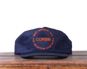 Vintage CSX Transportation Intermodal Freight Train Railroad Best Division 1992 Corbin Kentucky Snapback Trucker Hat Baseball Cap USA Made
