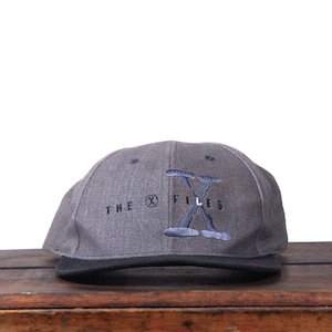 Vintage noodlijdende jaren 90 snapback hoed baseballcap The X Files Aliens Scully Mulder TV-show Station netwerk kabeltelevisie Fox