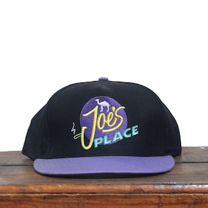 Vintage 90s Snapback Trucker Hat Baseball Cap Camel Cigarettes Tobacco Joe Camel&#39;s Place Bar