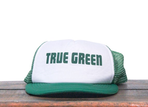 Vintage Trucker Hat Snapback Baseball Cap True Green Lawn Care