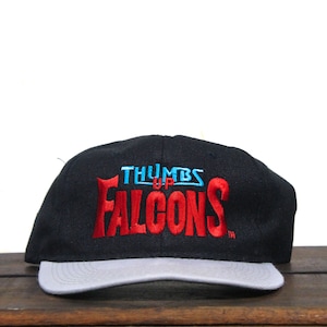 Vintage 90s Thumbs Up Atlanta Falcons NFL Football Georgia Snapback Hat Baseball Cap