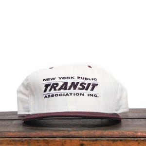 ヴィンテージ ニューヨーク公共交通協会 NYC 電車 バス ブルックリン マンハッタン クイーンズ ブロンクス ボロス スナップバック トラッカーハット ベースボールキャップ USA製