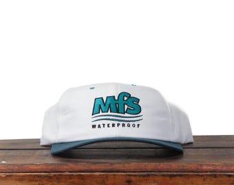Vintage Trucker Hat Snapback Baseball Cap MFS Vattentät Modulär Fiske System Woodstream Tackle Box Bass Trout Fish Angler Bete Fiskare