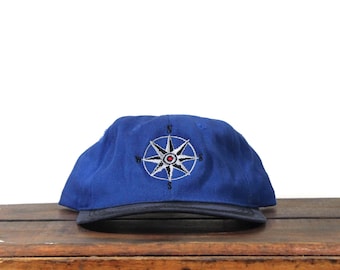 Vintage Distressed NWT 90er Jahre Marlboro Compass Adventure Gear Zigaretten Tabak Unstrukturierte Strapback Hat Baseballkappe