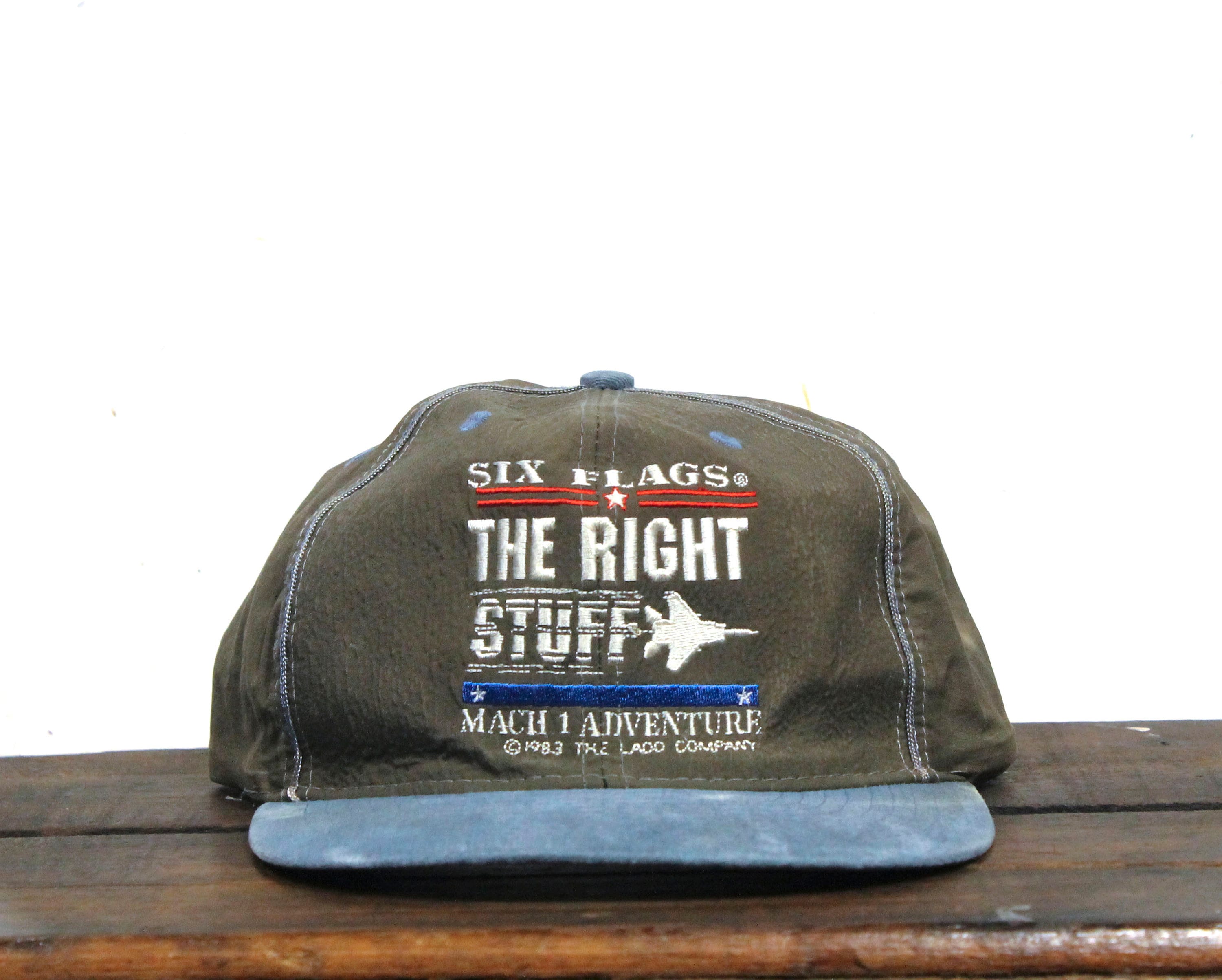 帽子 VINTAGE HATS 6 SETS Vintage 90s Six Flags the Right Stuff Mach 1 Adventure Ride