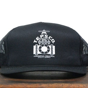 Vintage Trucker Hat Snapback Baseball Cap Tepsco Commercial Industrial Utility Supply Co Pipe Valve