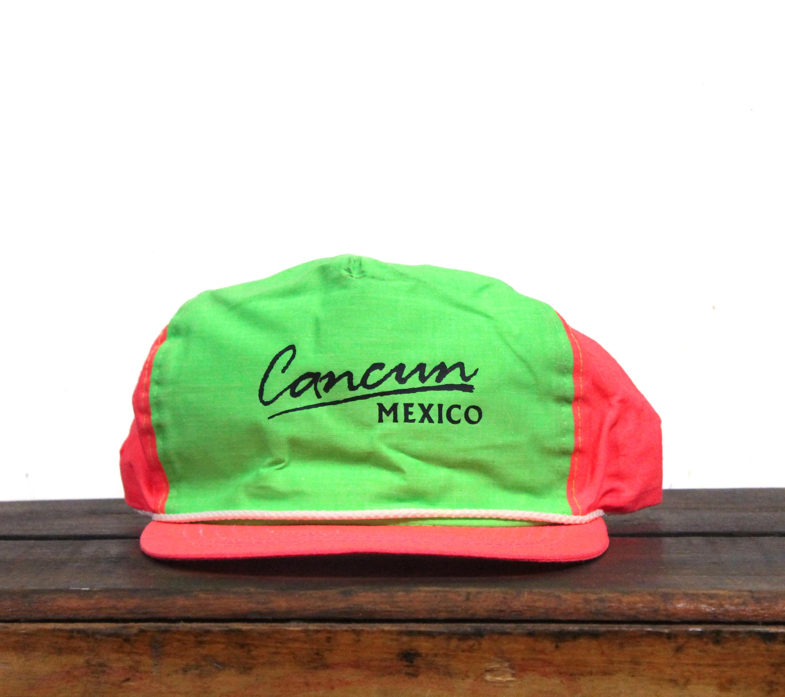 Vintage 90s Neon Colorblock Cancun Mexico Beach Vacation Spring