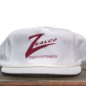 Vintage Trucker Hat Snapback Baseball Cap Zealco Industries Logo Minimal Z
