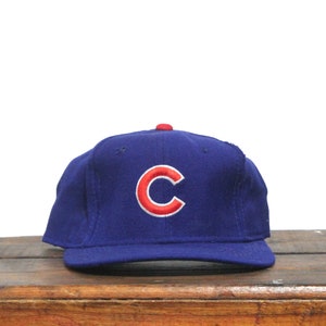 Vintage Small 90s Chicago Cubs Sports Specialties MLB Wool Fitted Hat Baseball Cap Small 6 7/8