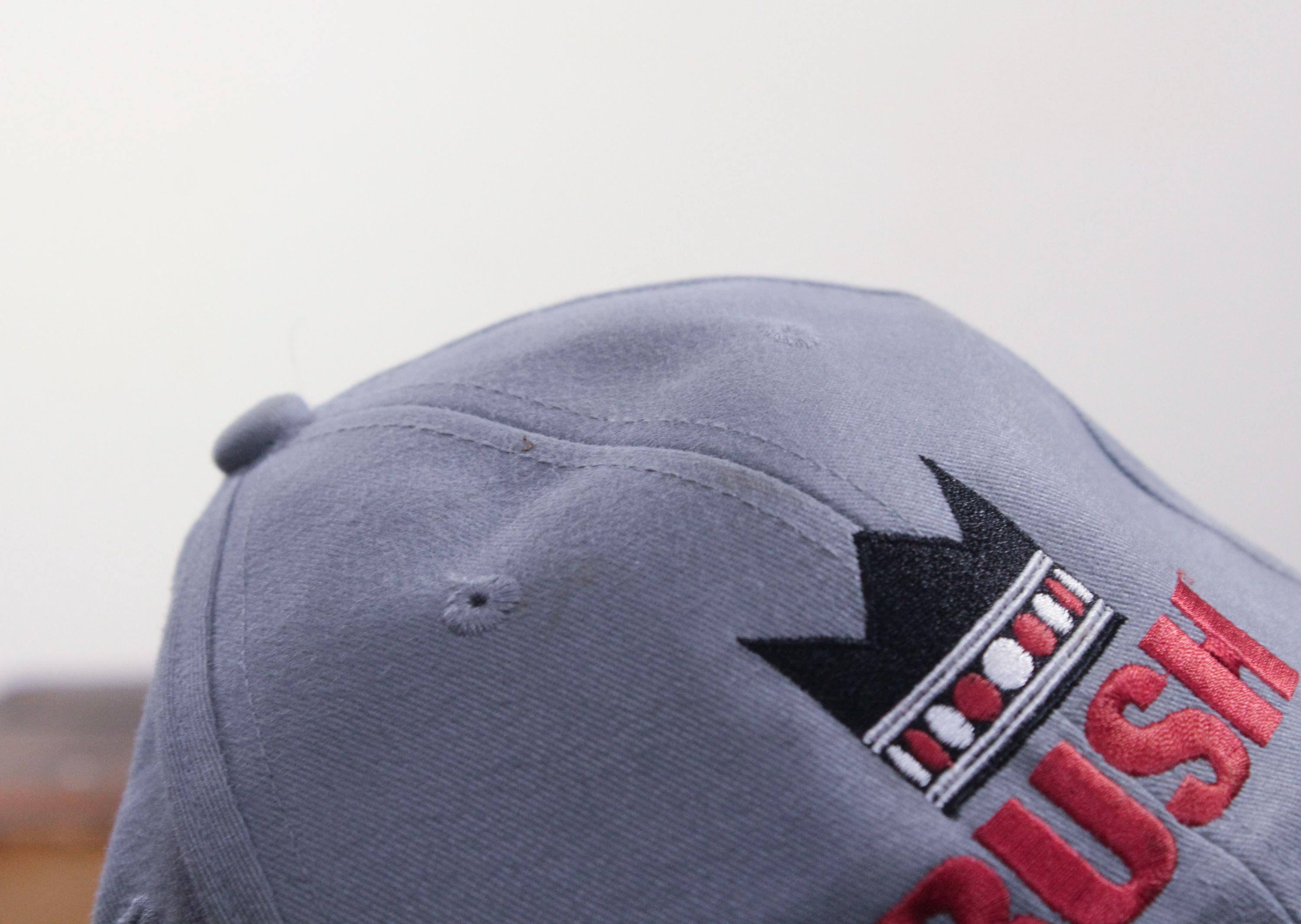 Vintage Distressed Rush Crown Logo Strapback Hat Baseball Cap
