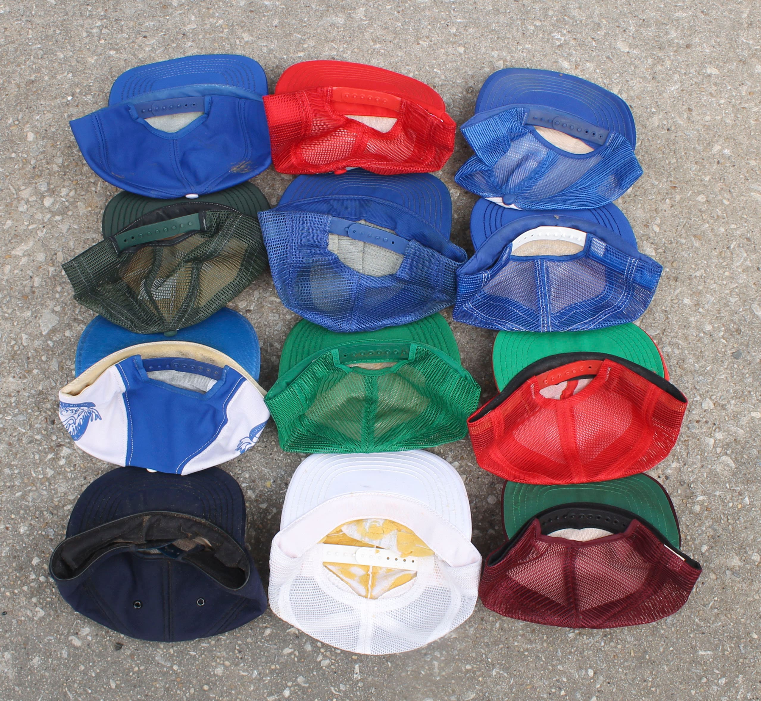 Vintage Made in USA Trucker Hat Variety Pack One Dozen Snapback Baseball  Caps Lot Collection Bulk Wholesale Crumbling Foam, Sold AS-IS 