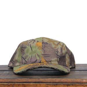 Vintage Blank Boggy Creek Apparel Swamp Leaf Woodland Camo Camouflage Hunting Strapback Hat Baseball Cap