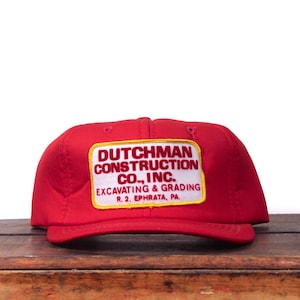 Vintage Snapback Trucker Hat Baseballkappe Holländer Bau Co Ausgrabung Grading Baumaschinen Ephrata PA PAß PAß